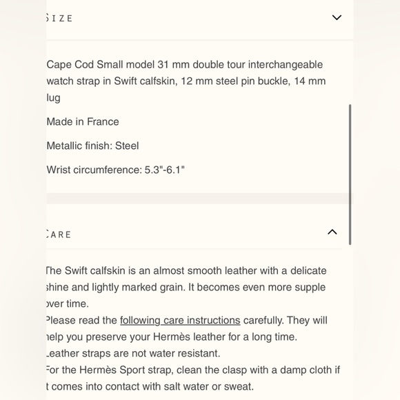 Hermes Leather Double Strap for Watch - Picture 3 of 10